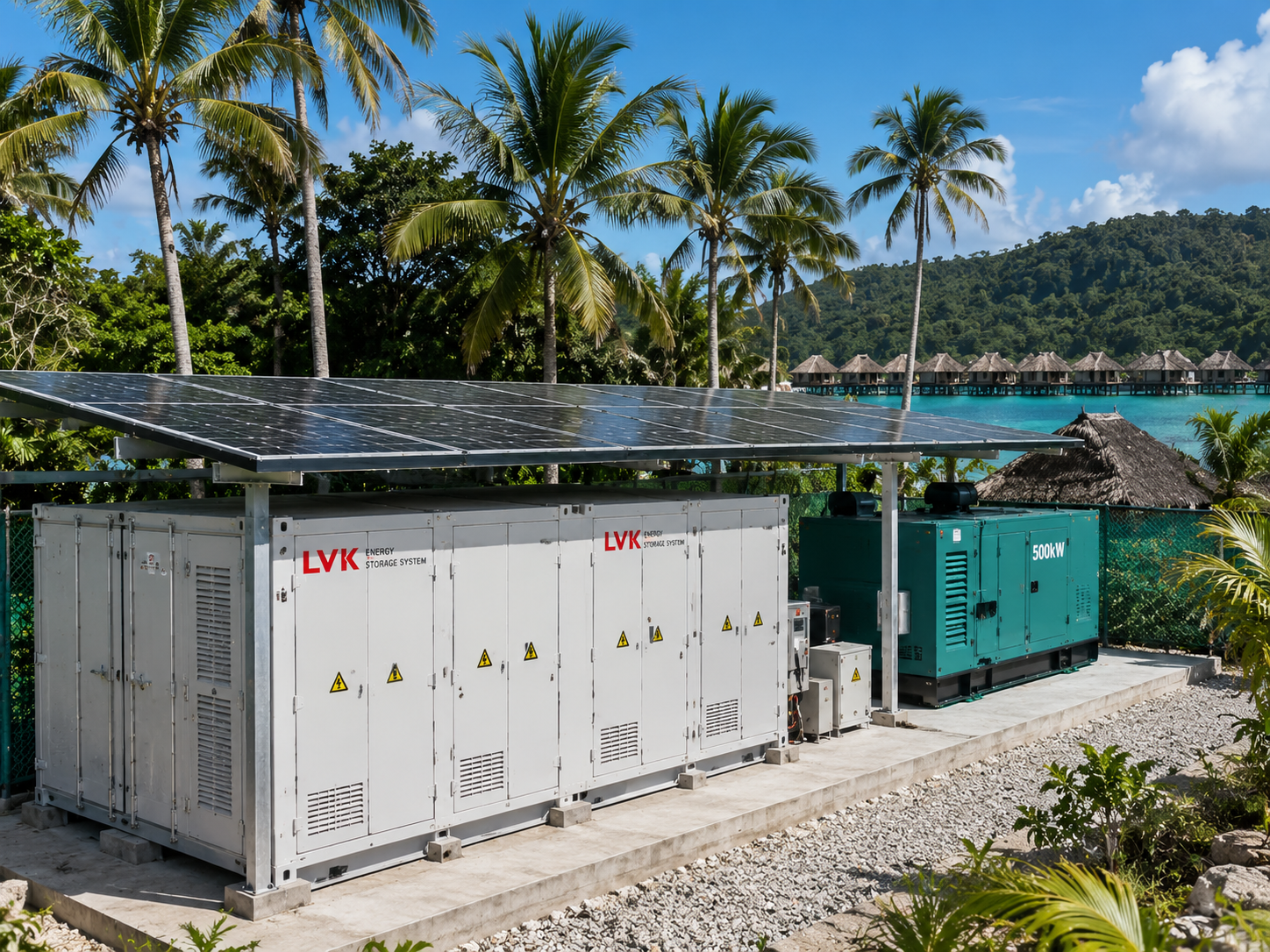 1044kWh Microgrid Project for Resort Island, Philippines